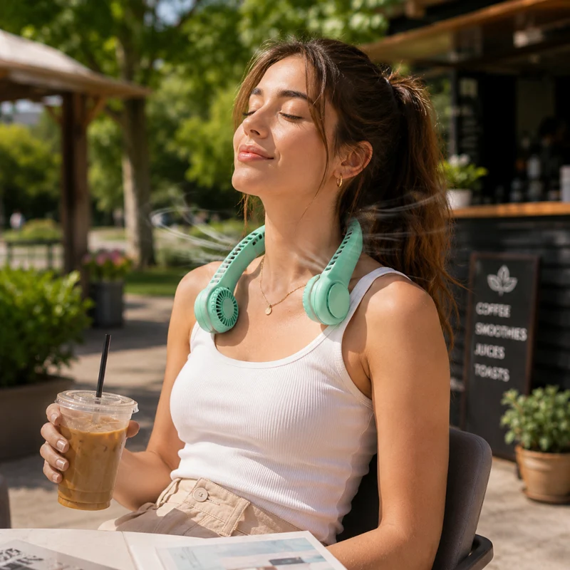 Miomu Ventilador Portátil Para Cuello, Chillband
