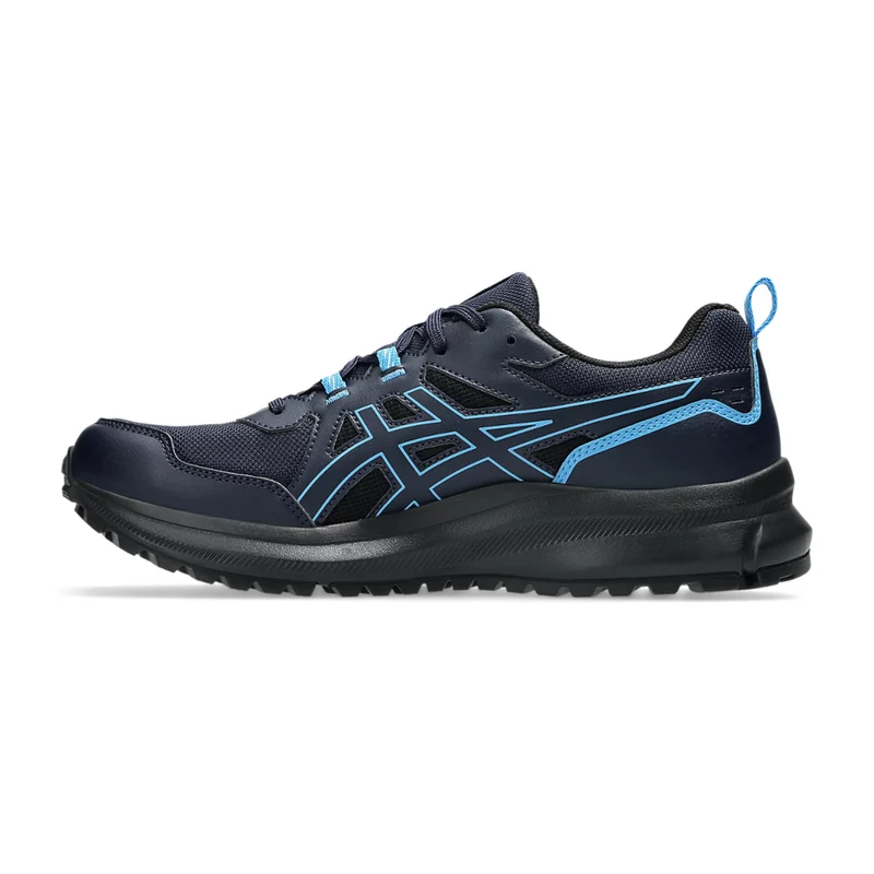 Asics Tenis Trail Scout 3 Negro/Celeste, para Hombre