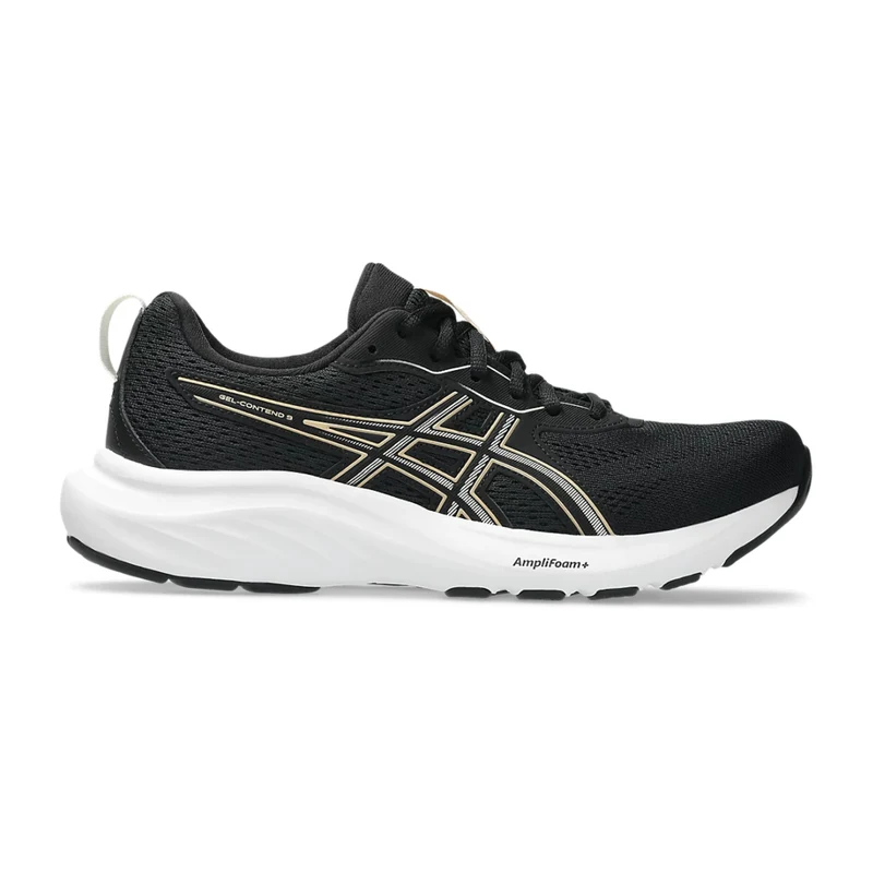 Asics Tenis Gel-Contend 9 Negro/Crema, para Mujer