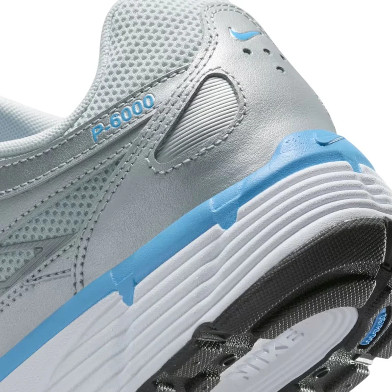 Nike Tenis P-6000 Gris/Celeste, para Hombre