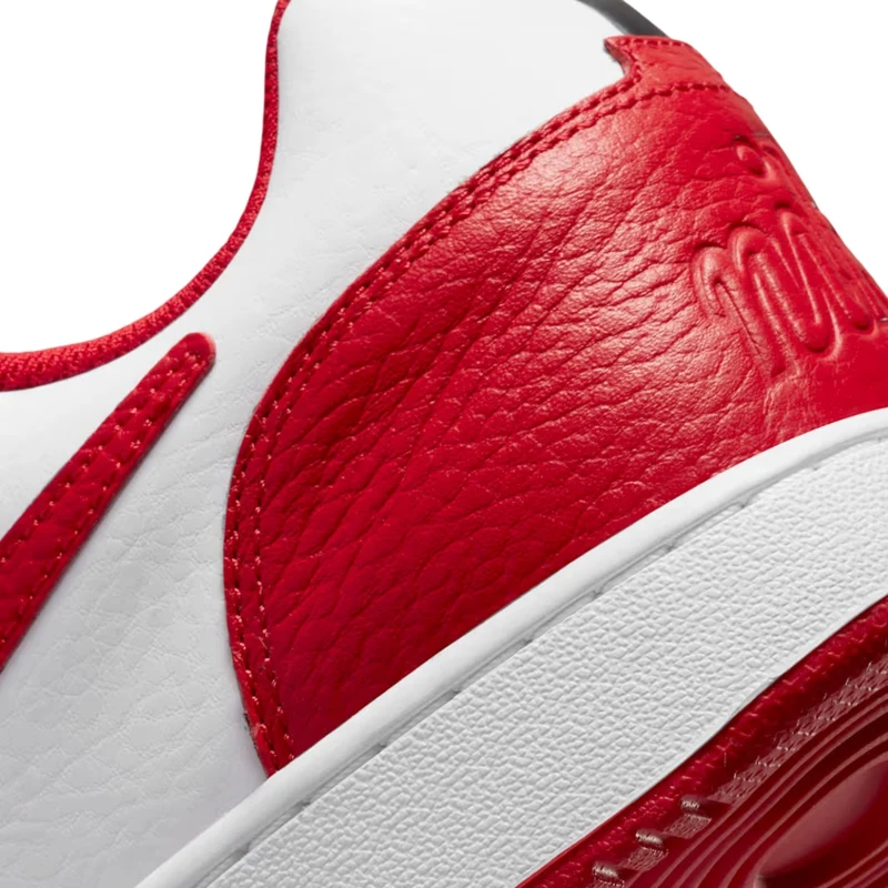 Nike Tenis Ebernon Low Premium Rojo/Blanco, para Hombre