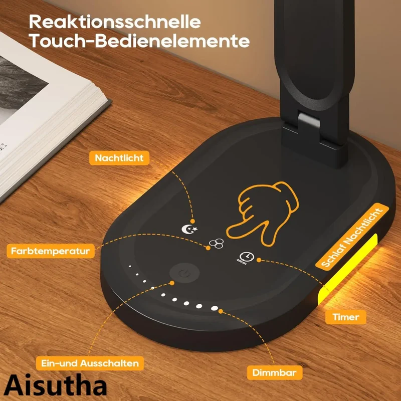 Miomu Lámpara LED de Mesa con Luz Regulable