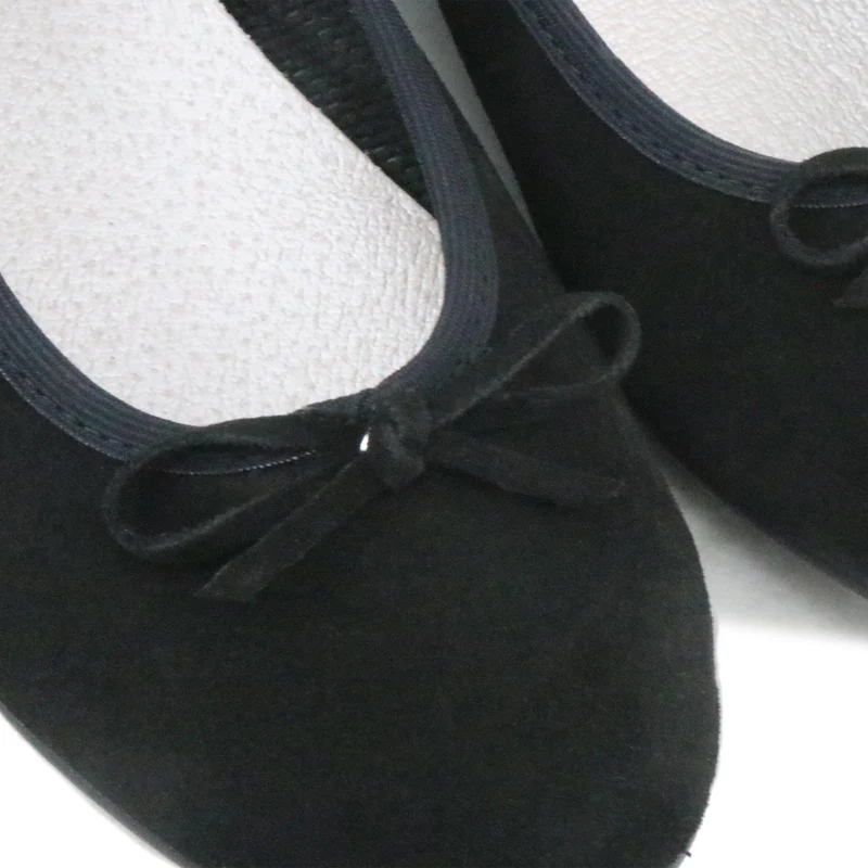 Bailarina serraje negro 1403 Vulladi