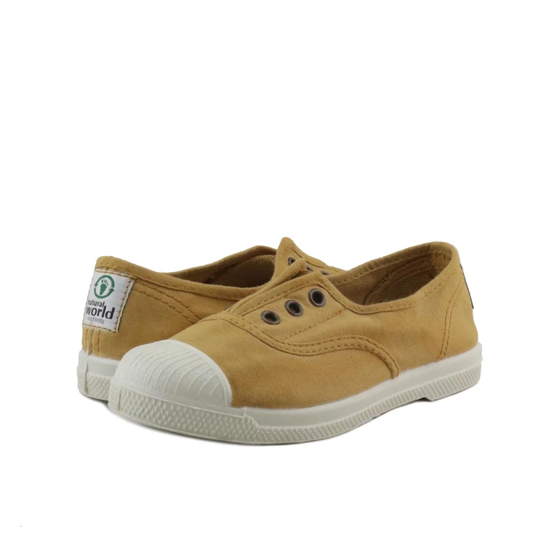 Zapatilla mostaza LONA470 Natural World