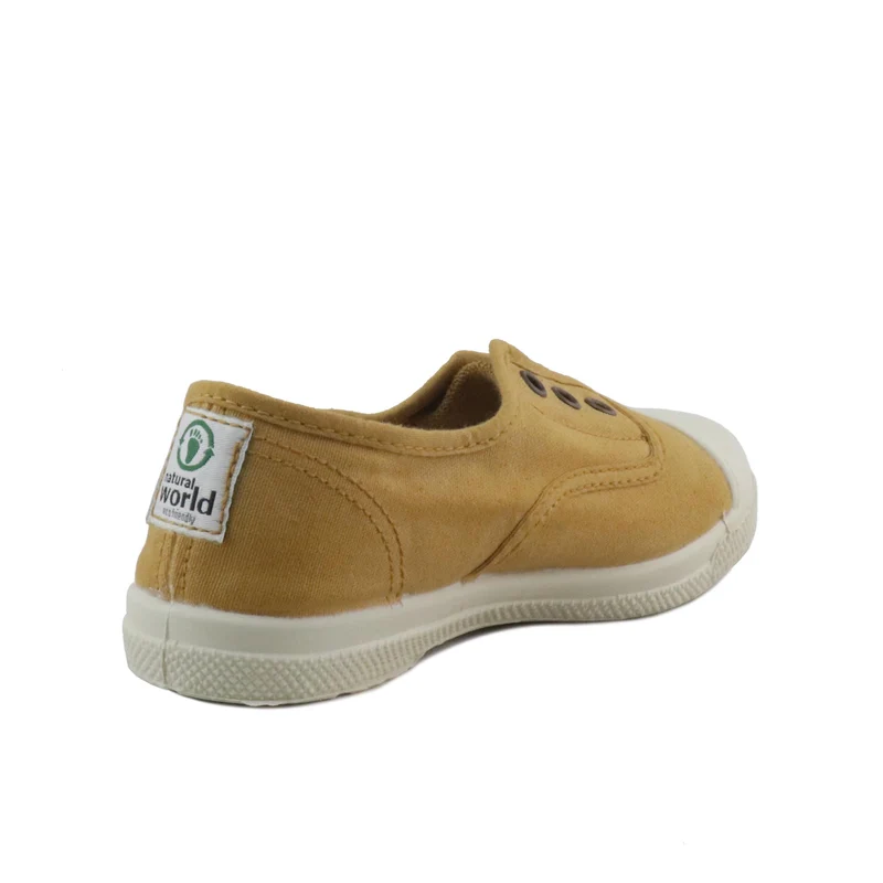 Zapatilla mostaza LONA470 Natural World