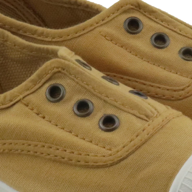 Zapatilla mostaza LONA470 Natural World
