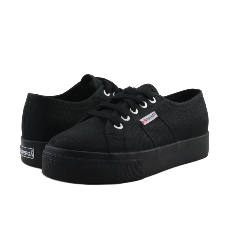 Zapatilla total negro 2730COTU Superga