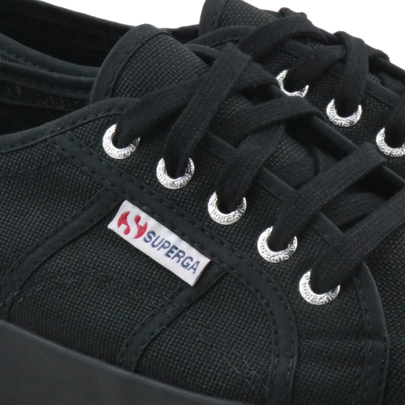 Zapatilla total negro 2730COTU Superga