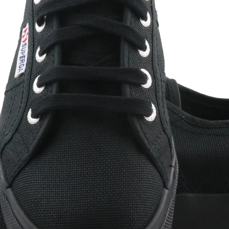 Zapatilla total negro 2730COTU Superga