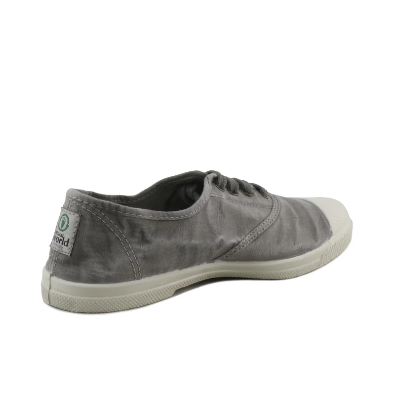 Zapatilla gris claro lavado LONA102 Natural World