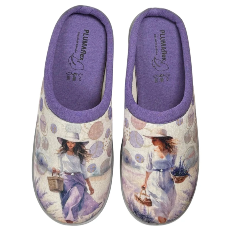 Zapatillas de Casa Plumaflex 12317 Chica Lavanda