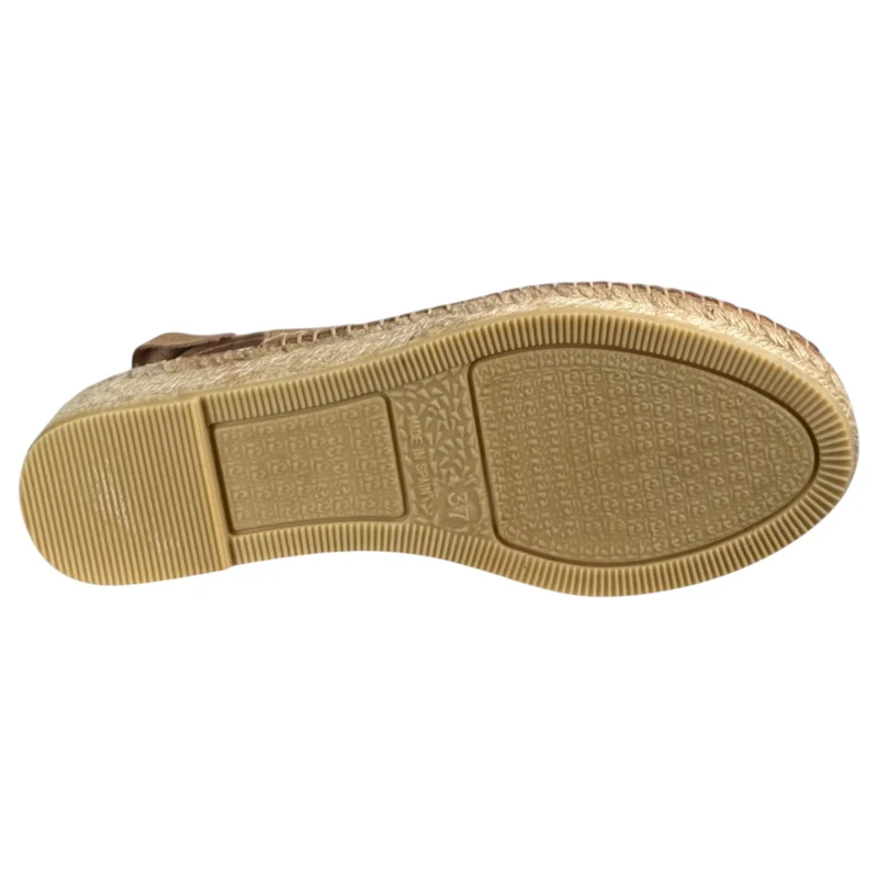 Sandalias de Esparto Viguera Vitelo 2232 Whisky