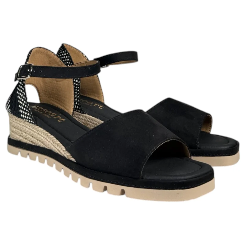 Sandalias de Esparto Paseart SR/T969tb Negro