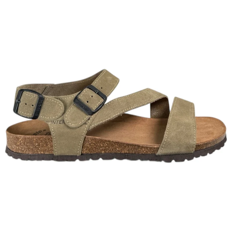 Sandalias Interbios 9557 Serraje Kaki
