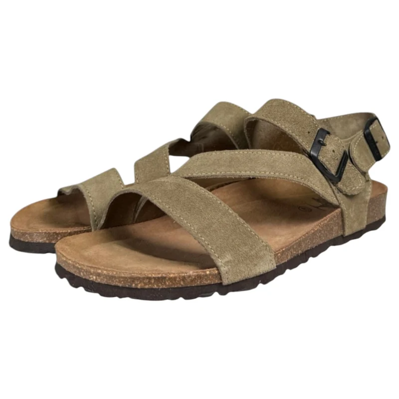 Sandalias Interbios 9557 Serraje Kaki