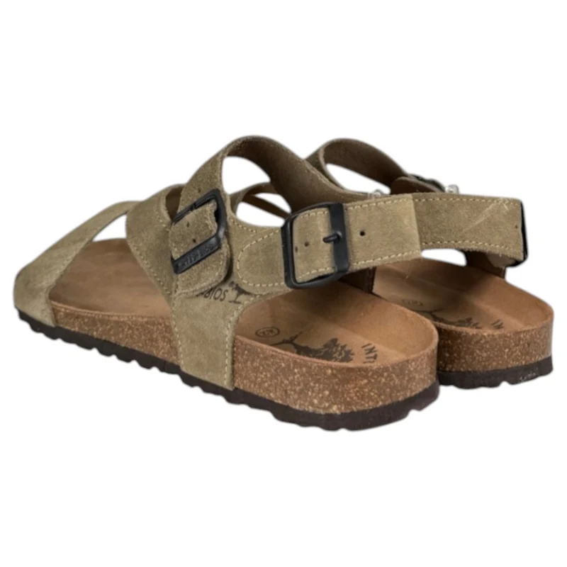 Sandalias Interbios 9557 Serraje Kaki