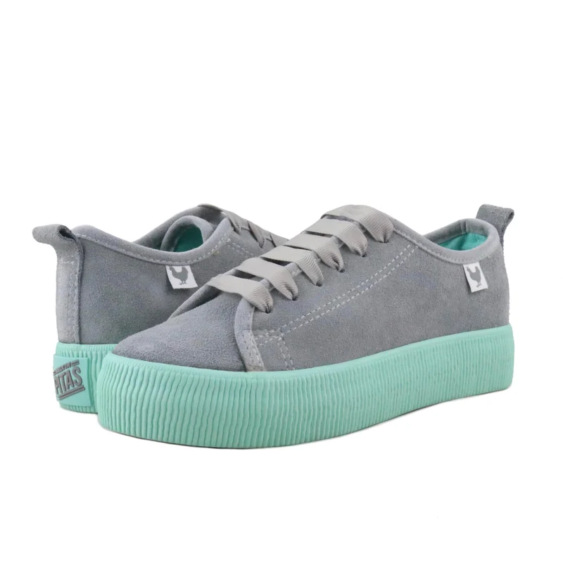 Zapatilla serraje gris 180 Walk in Pitas