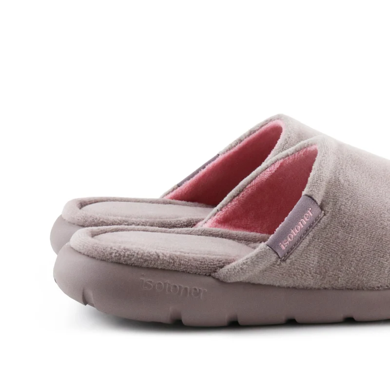 Zapatilla casa taupe 93812 Isotoner