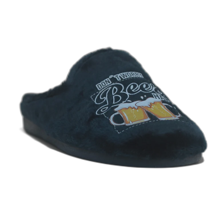 HOMBRE ZAPATILLAS DE ESTAR POR CASA BEER MARINO