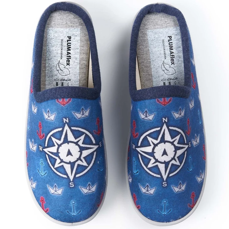 Zapatillas de Casa Roal Barcos 12340 Azul