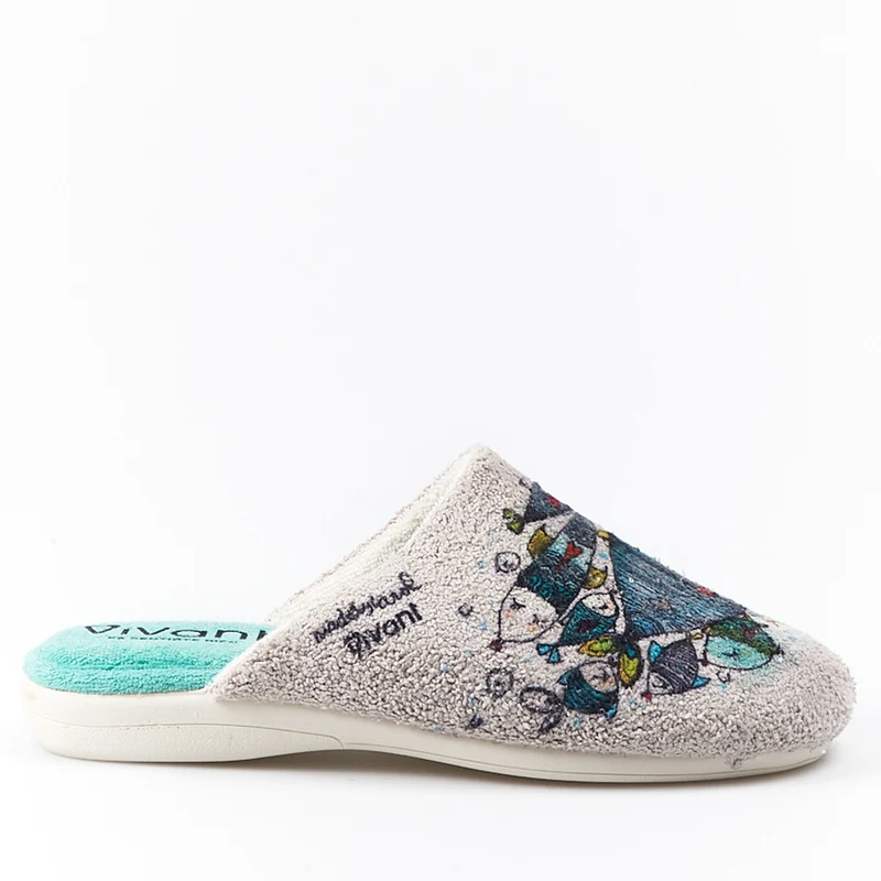 Zapatillas de Casa Vivant 231130 Acuario Gris