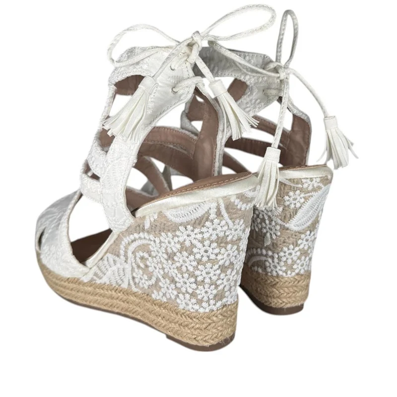 Cuñas de Novia Mandarina Kelly Blanco