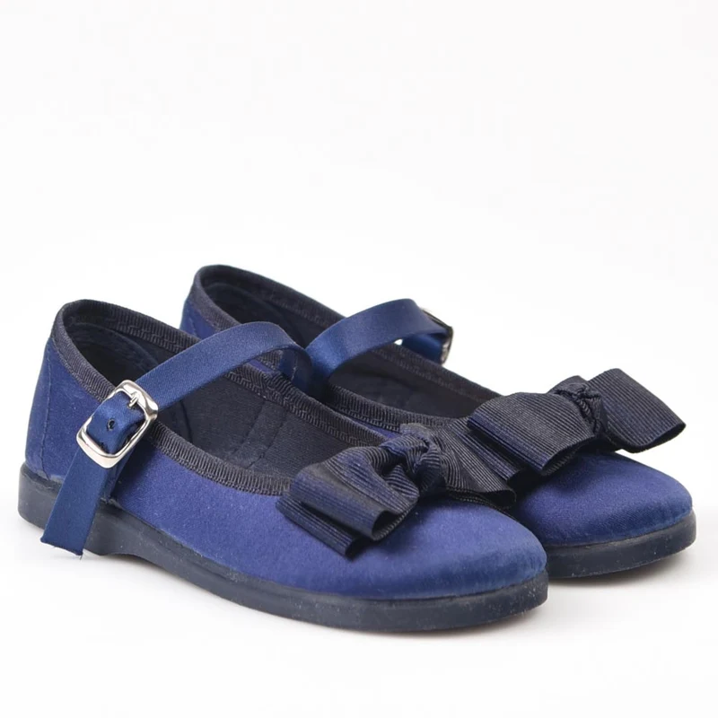 Merceditas Bubble Kids Raso 980 Marino