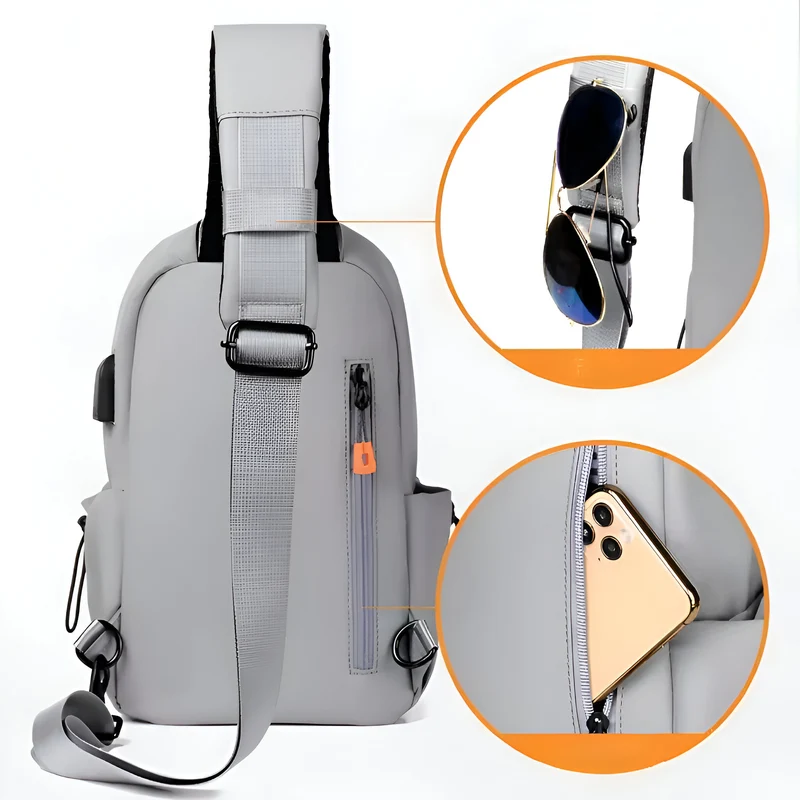 Miomu Bolso Multiuso de Hombro con Puerto de Carga USB