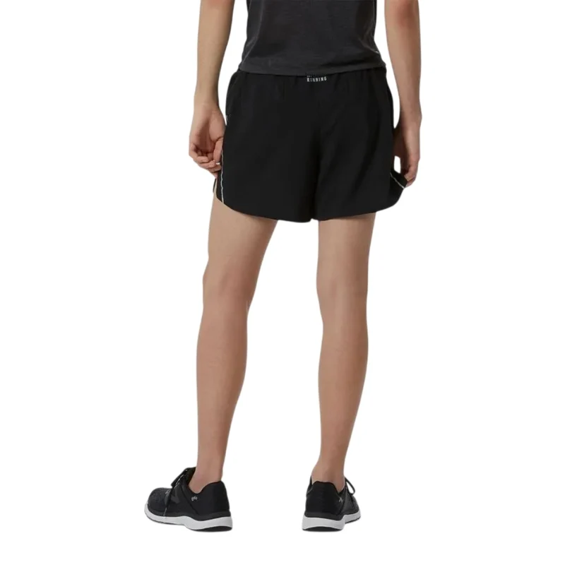 New Balance Short Graphic Impact Run 5" Negro, para Hombre