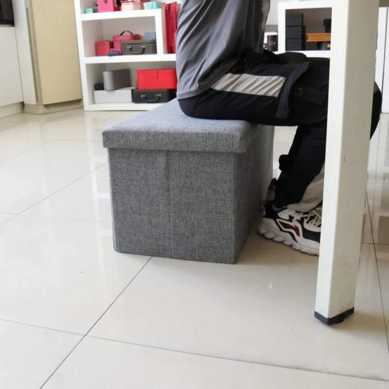Miomu Banca Plegable Tipo Cajón de Tela