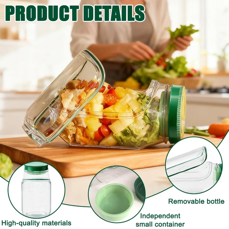 Miomu Envase Portátil para Ensaladas