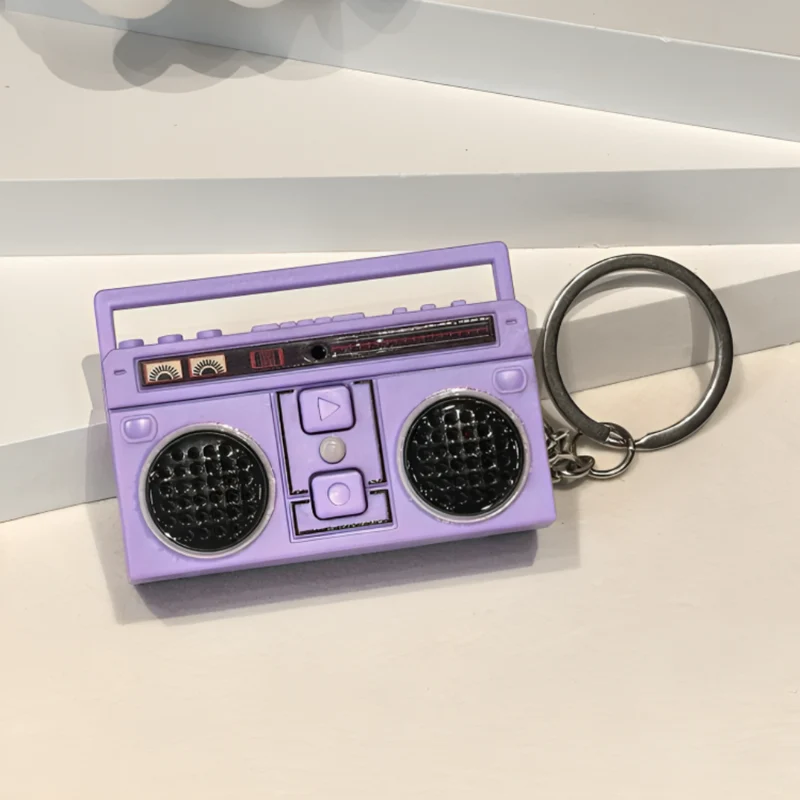 Miomu Llavero Mini Radio Retro Portátil con Sonido