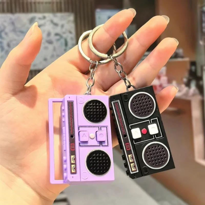 Miomu Llavero Mini Radio Retro Portátil con Sonido