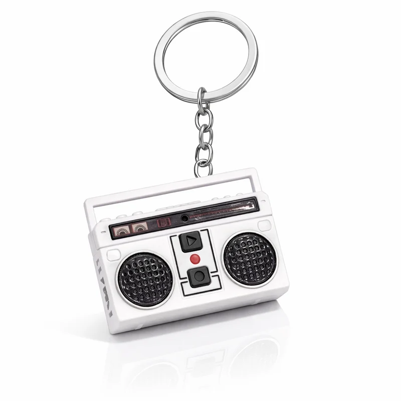 Miomu Llavero Mini Radio Retro Portátil con Sonido