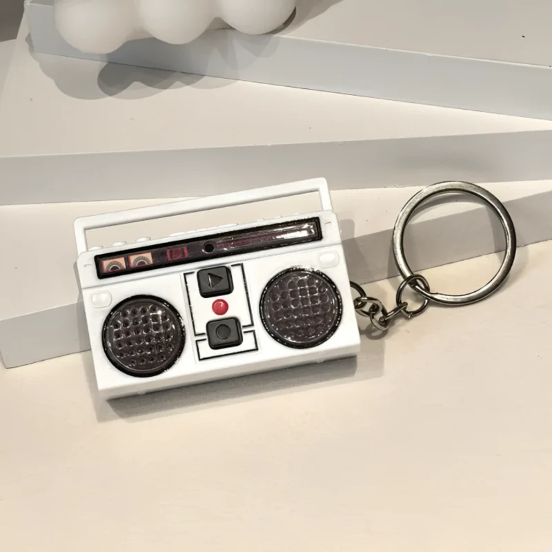 Miomu Llavero Mini Radio Retro Portátil con Sonido