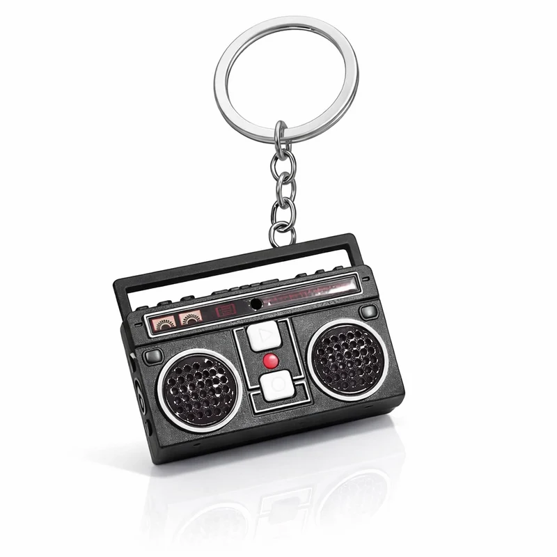 Miomu Llavero Mini Radio Retro Portátil con Sonido
