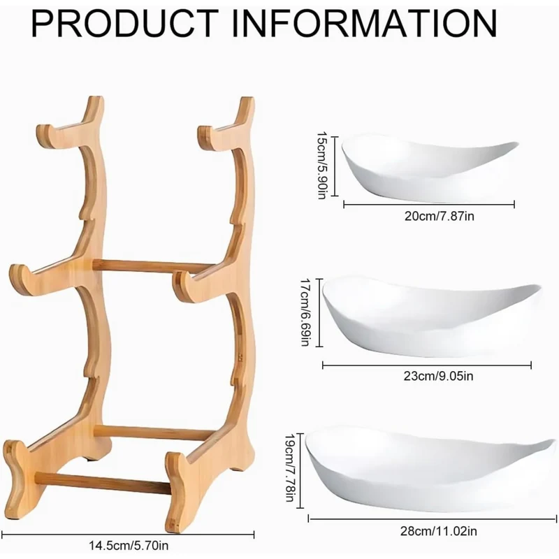 Miomu Soporte Organizador de Cocina de Bambú