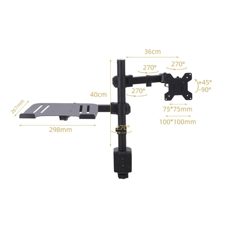 Miomu Soporte para Monitor y Bandeja para Laptop