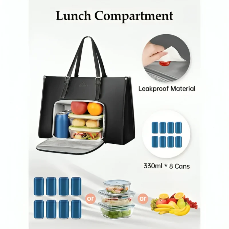 Miomu Bolso de Mano con Compartimieto para Almuerzo
