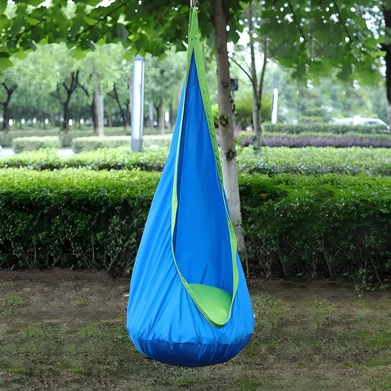 Miomu Asiento de Columpio con Forma de Capullo Sensorial de Jardín para Niños