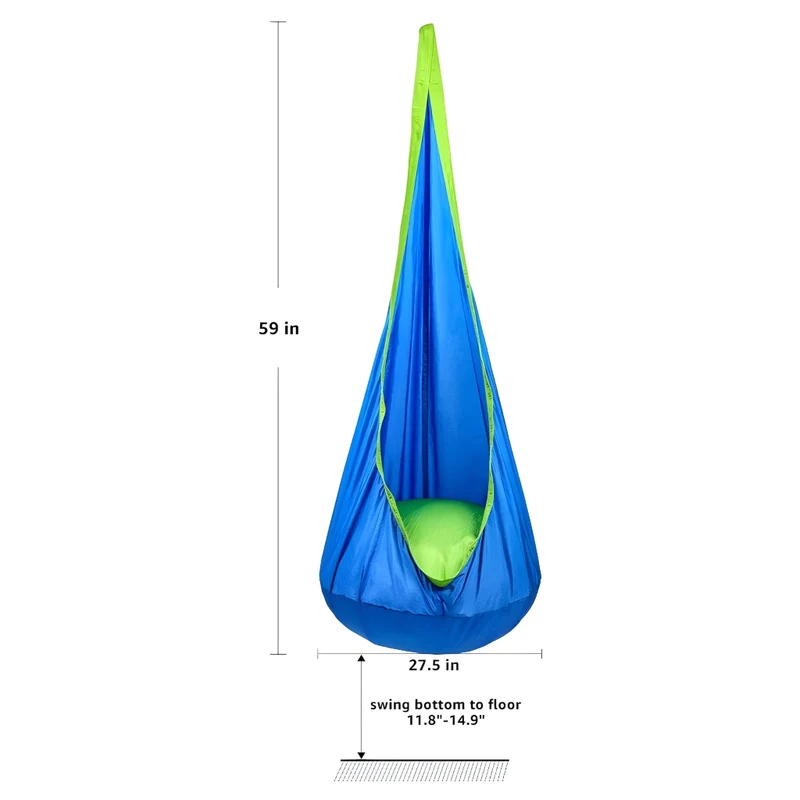Miomu Asiento de Columpio con Forma de Capullo Sensorial de Jardín para Niños