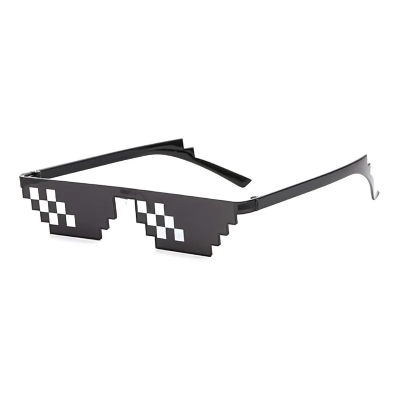 Miomu Lentes Cómicos Pixelados Thug Life