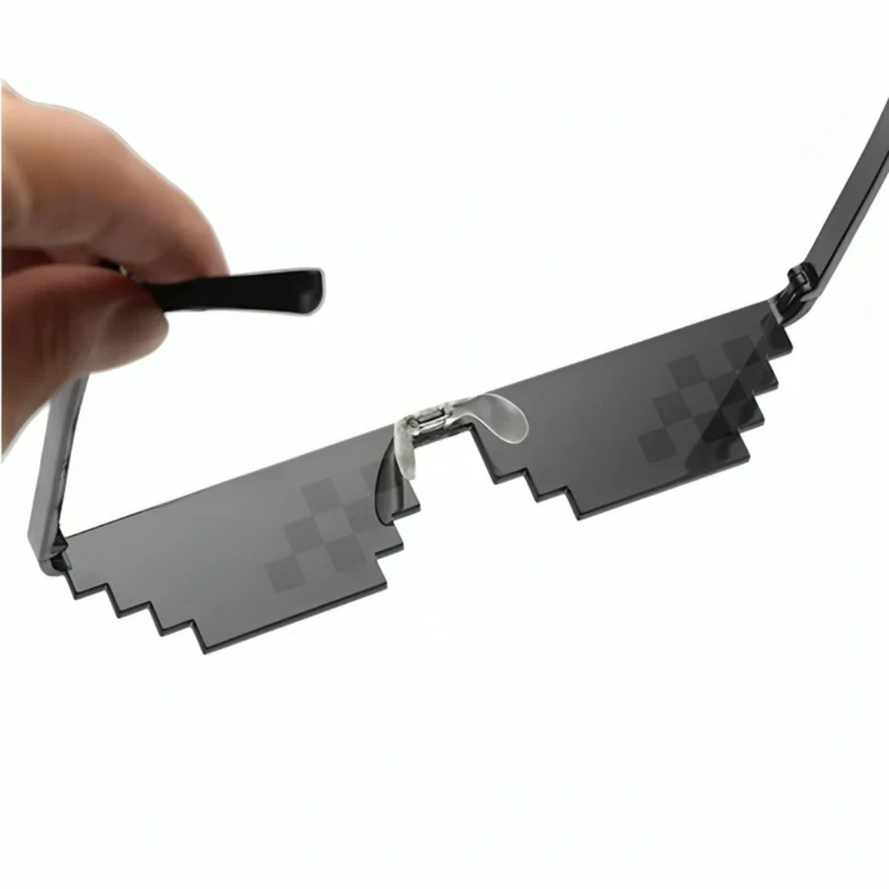 Miomu Lentes Cómicos Pixelados Thug Life