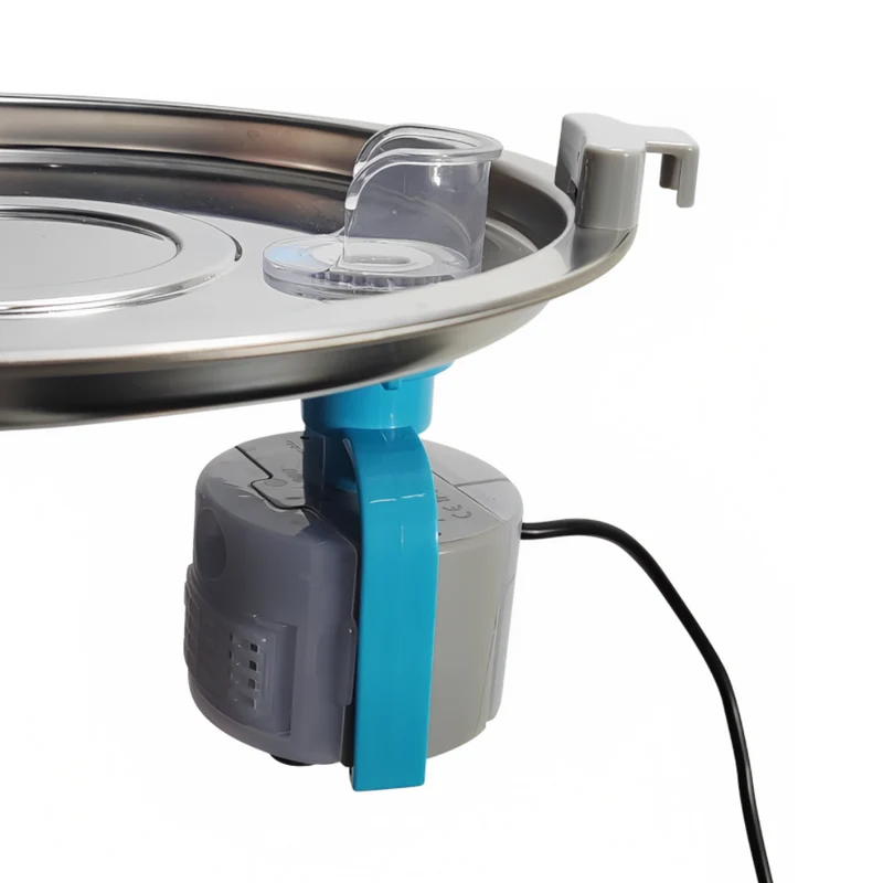 Miomu Fuente de Agua para Mascotas de Acero Inoxidable