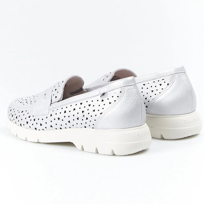 Mocasines Fluchos Gladis F1685 Plata
