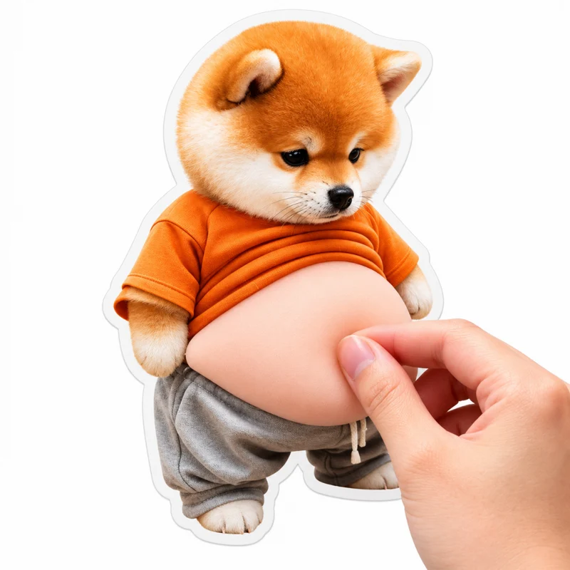 Miomu Stiicker Sensorial Shiba Inu Panzón