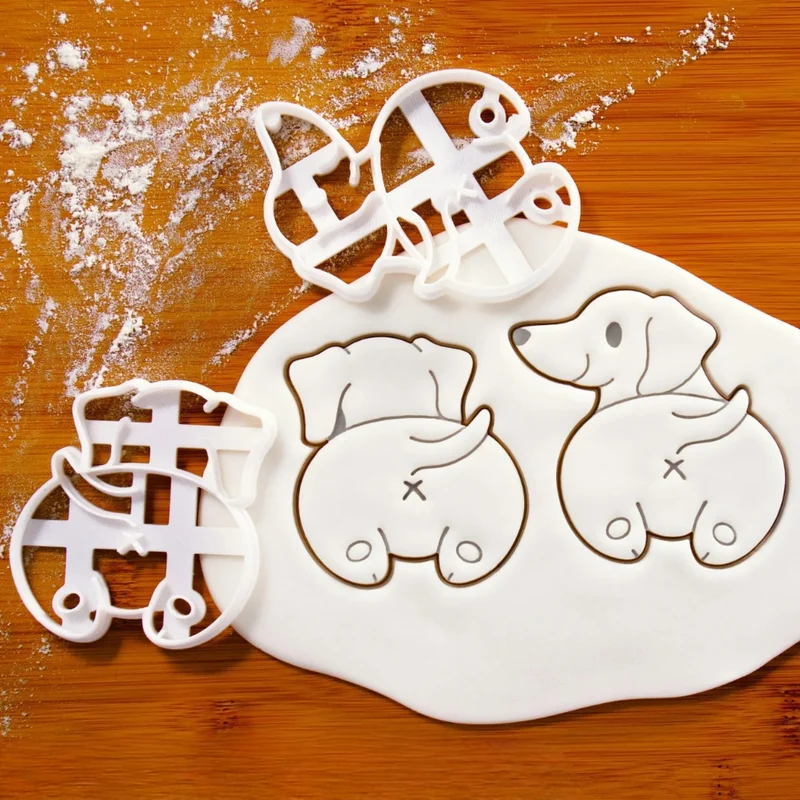Miomu Set de Cortadores de Galletas, Huellitas Dulces