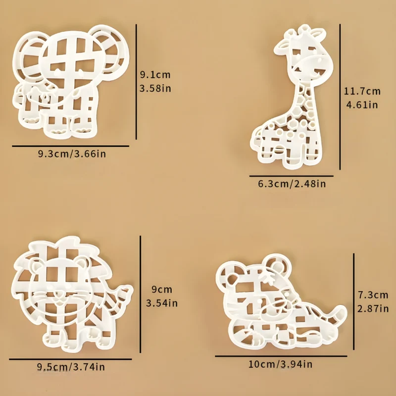 Miomu Set de Cortadores de Galletas, Huellitas Dulces
