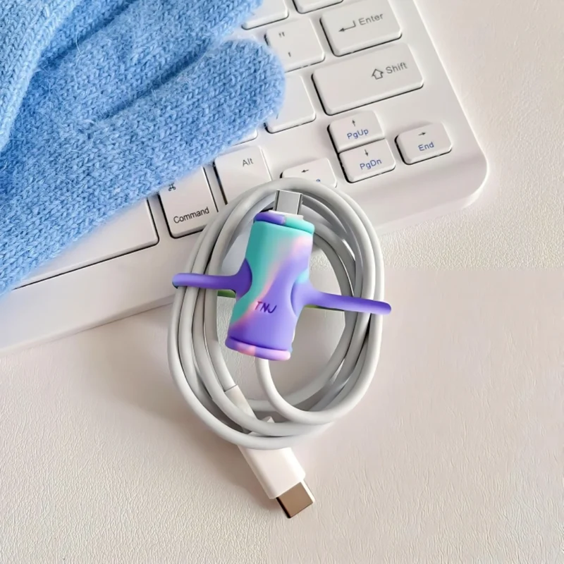 Miomu Protector de Cable de Silicona 2 en 1 Guardaespaldas para tu Cargador