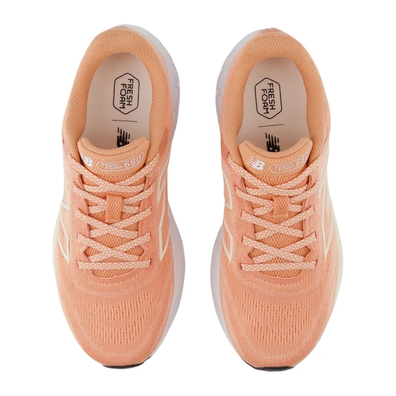New Balance Tenis Fresh Foam 680 V8 Naranja/Blanco, para Mujer